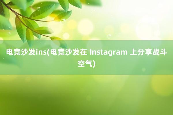 电竞沙发ins(电竞沙发在 Instagram 上分享战斗空气)