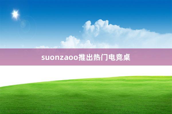 suonzaoo推出热门电竞桌