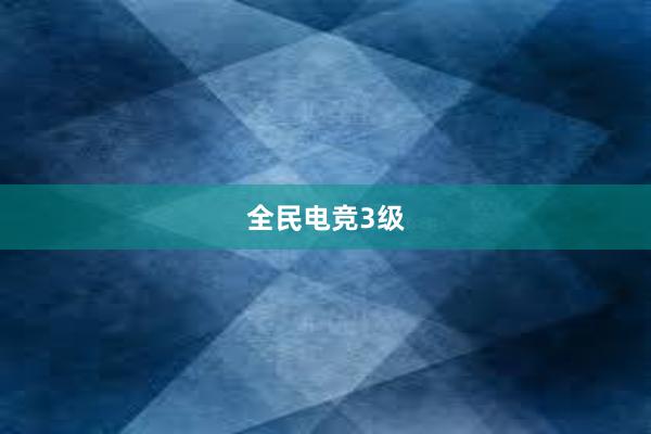 全民电竞3级