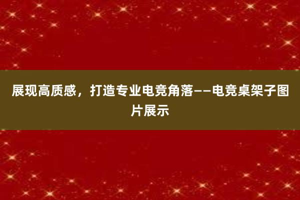 展现高质感，打造专业电竞角落——电竞桌架子图片展示